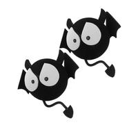 Ipetboom 2pcs Car Roof Antenna Decoration Cute Small Devil Bat Cartoon Exterior Accessories Halloween Vehicle Antenna Ball Replacement Kawaii Car Accessories