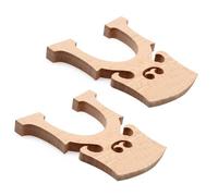 Ipetboom 2pcs Cello Bridges Maple Wood Fitted Replacement Parts Natural Tone Enhancing Wood Grain Professional Cello Accessories for Learning and Practice