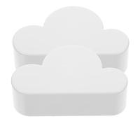 Ipetboom 2pcs Cloud Shape Magnetic Key Rack Organizer Creative Wall Mounted Hooks for Home Office Space Saving Storage Indoor Outdoor Use Housewarming