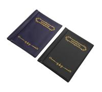 Ipetboom 2pcs Coin Storage Organizer Album with Transparent Pockets Vintage PU Cover Coin Collection Book for Collectors Portable Holder for Long-term Preservation and Display