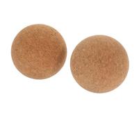 Ipetboom 2pcs Cork Massage Ball Fitness Small Gym Ball Balance for Exercise Release Yoga Foot Massage