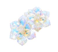 Ipetboom 2pcs Creative Crystal Flower Cufflinks for Women Rhinestone Decorative Button Covers for Shirts Elegant Jewelry Clip for Business Formal Events