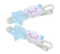 Ipetboom 2pcs Cute Star Hair Clips for Girls Lovely Hair Accessories Sweet Style Barrettes for Teens for Side Bangs and Fashion Hairstyles