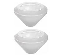 Ipetboom 2pcs Diamond Silicone Mold for Craft Making Smooth Interior Epoxy Casting Mold for DIY Jewelry and Decorative Art for Adults Creative Handicrafts