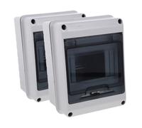 Ipetboom 2pcs Distribution Box with Transparent Window Moistureproof Circuit Breaker Enclosure for Industrial Commercial Residential Use Junction and Connected Consumer Unit