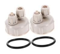 Ipetboom 2Pcs DIY Air Bottle Caps for Aquarium Reactor Plastic Quick Screw Caps for Fish Tank Live Plants Easy-Seal System Accessories for Home Aquatic Gardening