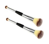 Ipetboom 2pcs Double-ended Powder Brush Makeup Tool Blending Women Makeup Loose Powder Cosmetic Tools Eye Shadow Brush for Woman