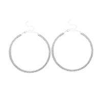 Ipetboom 2pcs Double Layer Rhinestone Necklace Bling Crystal Choker Jewelry for Women Versatile Bridal Tennis Necklace for Parties and Weddings