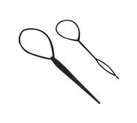 Ipetboom 2pcs Elastic Hair Styling Tool for Updos Multi-function Crochet Braids Pull Hair Needle for Ponytails and Pigtails No Damage Accessories for Quick and Elegant