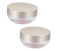 Ipetboom 2pcs Elastic Mesh Loose Powder Compact Case Translucent Setting Powder Box Portable for Women Match Your Cosmetics Taste
