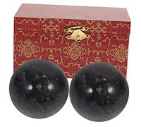 Ipetboom 2pcs Elderly Handballs Exercise Jade Massage Balls for Hand Strengthening Hand Rehabilitation Ball Portable for Mental Health Flexibility Random Style