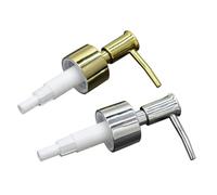 Ipetboom 2pcs Electroplated Gold Lotion Dispenser Pump Head Replacement for Bathroom Accessories Compatible with Bottle Pumps Compact Design Reduces Waste High-end Finish