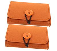 Ipetboom 2pcs Essential Oil Storage Bag Felt Portable Small for Essential Oils Storage Pouch Carrying Pouch for Travel Bottle Organizer