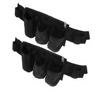 Ipetboom 2pcs Essential Oil Storage Organizer Bag Ergonomic Waist Bag for Massage Lotion and Oils with Multiple Compartments for Therapists and Home Use