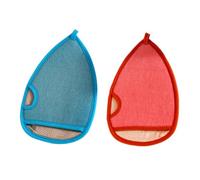 Ipetboom 2pcs Exfoliating Body Scrubber Glove Bathing Mitt for Girls Men Women Exfoliating Mitt Body Exfoliator Glove Non-slip Grip Random Color