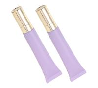 Ipetboom 2pcs Eye Cream Essence Packaging Purple Matte Soft Tube Zinc Alloy Massage Head Cosmetics Applicator for Women Makeup Tool