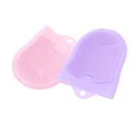 Ipetboom 2pcs Facial Cleansing Brush Set Silicone Face Wash Brush with Soft Bristles for Deep Exfoliation and Massage for Women’s Home Skincare