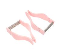Ipetboom 2pcs Facial Hair Epilator for Women Manual Spring Hair Remover Tool Painless Facial Threading for Chin Lips Neck Safe Durable Design Pink