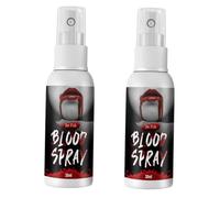 Ipetboom 2pcs Fake Blood Spray Halloween Makeup Supplies Portable Bloody Makeup Spray for April Fool's Day Cosplay Special Effects Edible Syrup Accessories