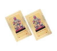 Ipetboom 2pcs Feng Shui Tai Sui Gold Cards Year Horse Protection Amulet Wallet Decoration Chinese Lunar Year Auspicious Charm for Luck Happiness and Evil Elimination