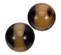 Ipetboom 2pcs Fitness Handball Resin Baoding Balls for Hand Exercise Massage Sensory Grip Strength Training Supplies for Daily Meditation and Pilates
