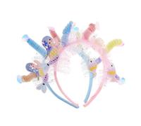 Ipetboom 2Pcs Glitter Mermaid Princess Headbands for Hair Accessories with Elegant Bow Knot Comfortable Fit for Summer Beach Parties and Mermaid Costume Themes