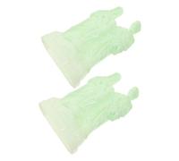Ipetboom 2pcs Glow Dark European Style Jesus Family Figurines for Home Decor Elegant Religious Scene Ornaments Soothing Night Light Tabletop Adornments