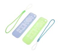 Ipetboom 2pcs Glow-in-the-dark Silicone Remote Control Cover for 4k Pro Tv, Waterproof Nonslip Protective Sleeve with Lanyard, Suitable for Home and Travel Use
