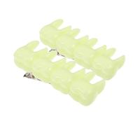 Ipetboom 2pcs Gothic Tooth Fairy Hairpin Halloween Skeleton Decorative Hair Clips Curly Hair Claw Neon Clip for Party