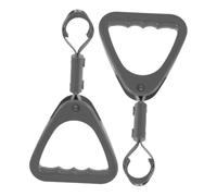 Ipetboom 2pcs Gray Triangular Plastic Handle Assist for Bus and Subway Adjustable Armrest Grab Handles Elderly and Disabled Mobility Aid Portable Support for Vehicle and Public Transport