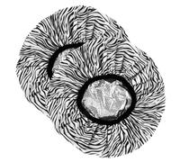 Ipetboom 2pcs Hair Caps Double-layer Waterproof Tinfoil Eva Heat Conditioning Caps for Long Hair Stylish Sauna Care Hat for Spa and Treatment