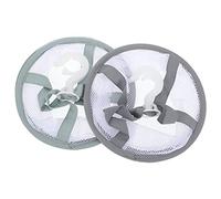 Ipetboom 2pcs Hanging Drying Nets Makeup Sponge and Puff Drying Basket Set for Cosmetics Brushes, Portable Makeup Brush Hanger Suitable for Travel and Home Use, Grey and Matcha Colours