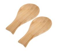 Ipetboom 2pcs Heat-Resistant Wooden Spoon Rest with Non-Slip Base for Kitchen Countertop Versatile Utensil Holder Compatible with Ladles Spatulas and Cookware Rustic Farmhouse Style