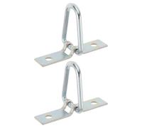 Ipetboom 2PCS Heavy Duty D-Ring Trailer Tie Down Anchors for Suvs Rvs Atvs Weather Resistant Cargo Lashing Rings with Surface Mount Brackets for Boats Motorcycles Campers