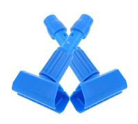 Ipetboom 2pcs Heavy Duty Mop Head Clamps for Rapid Replacement Secure Clip Dust Mop Handle Holders for Home Office Commercial Cleaning