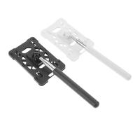 Ipetboom 2Pcs Heavy Telescoping Rod Card Holder Extension Stick for Access Id Badges, Plastic Badge Holder with Telescoping Arm for Parking and Toll Payment, White Black Set