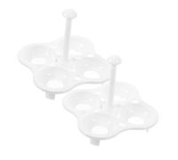Ipetboom 2pcs High Temperature Resistant Egg Steamer Rack Steaming Rack for Eggs Crabs Vegetables Kitchen Supply for Efficient Cooking