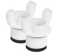 Ipetboom 2pcs Hot Water Sack Plugs Small Stoppers for Hot Bags White Pp Material Easy to Store and Carry Suitable for Diameter 20mm/0.78in Kitchen Use