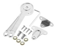 Ipetboom 2Pcs Hydraulic Gas Strut Cabinet Lid Support Hinges, Nickel Plated Heavy Duty Pneumatic Lift Stay for Furniture Doors, Soft Close Mechanism for Kitchen Cupboards and Wardrobes