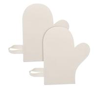 Ipetboom 2pcs Insulated Gloves Sauna Accessories Exfoliating Bathing Glove Felt Material for Shower Body Scrub