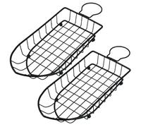 Ipetboom 2Pcs Iron Kitchen Fruit and Fry Baskets Reusable Food Storage Holders for Chips and Snacks Household Countertop Use Non-fading Design