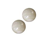 Ipetboom 2pcs Jade Fitness Balls for Hand Massage Exercise Handballs Solid Design for Elderly Handball Care and Daily Use