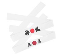 Ipetboom 2pcs Japanese Headband Karate Sports Breathable Reusable Wide Headband Bandana Head Scarf Chef Cooking Ninja Boys and Girls