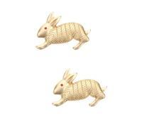 Ipetboom 2pcs Jewelry Bunny Brooch Pin Stylish Rabbit Pin for Clothes Decor for Backpacks Fashion Accessories for Birthdays Mother Day Special Occasions