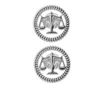 Ipetboom 2PCS Justice Lawyer Lapel Pin Silver Balance Scale Brooch for Men Women Elegant Attorney Judge Accessory for Law Students Courtroom Formal Wear Symbol of Justice and Fairness