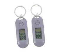 Ipetboom 2pcs Keychain Pocket Watch: Mini Keychain Digital Watch with Keyring Silent Luminous for Kids Students Nurses Portable