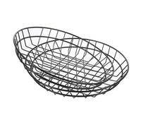 Ipetboom 2Pcs Large Capacity Iron Snack Basket Round Food Serving Holder with Quick Drain Design Decorative Fruit and Vegetable Basket for Home Restaurant Dormitory Use