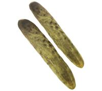 Ipetboom 2pcs Large Soft Stuffed Pickle Shape Pillow Funny Food Cushions with Stable Stitching for Home Decor Stress Relief and Comfortable Hugging