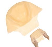 Ipetboom 2pcs Latex Bald Cap for Makeup Wig Adult Monk Accessory Bald Wig Cap for Grey Hair Cover