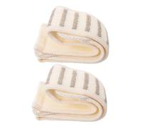 Ipetboom 2pcs Line Scrub Towel Exfoliating Back Scrubber Shower Handles Soft Exfoliating Bath Sponges for Women Men Reusable Loofah Washcloth